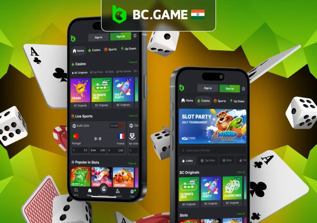 Casino games in the bookmaker app